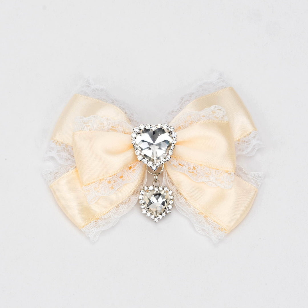 13-Color Jirai Kei Subculture Lace Rhinestone Bow Hair Clip 21590:310916