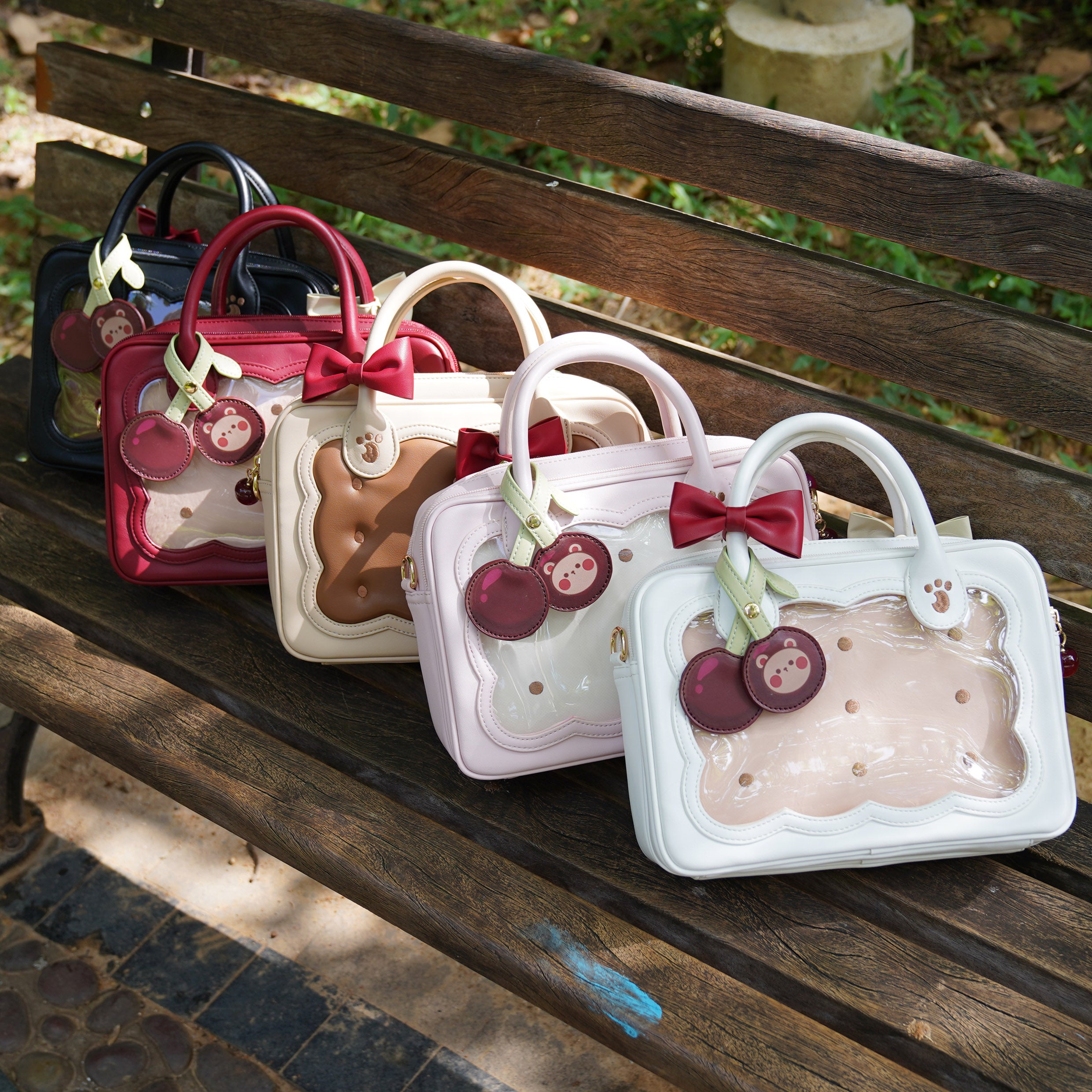 Kawaii Ita Bag Bow Bag Cherry Bear Cookie Crossbody Bag – Honey