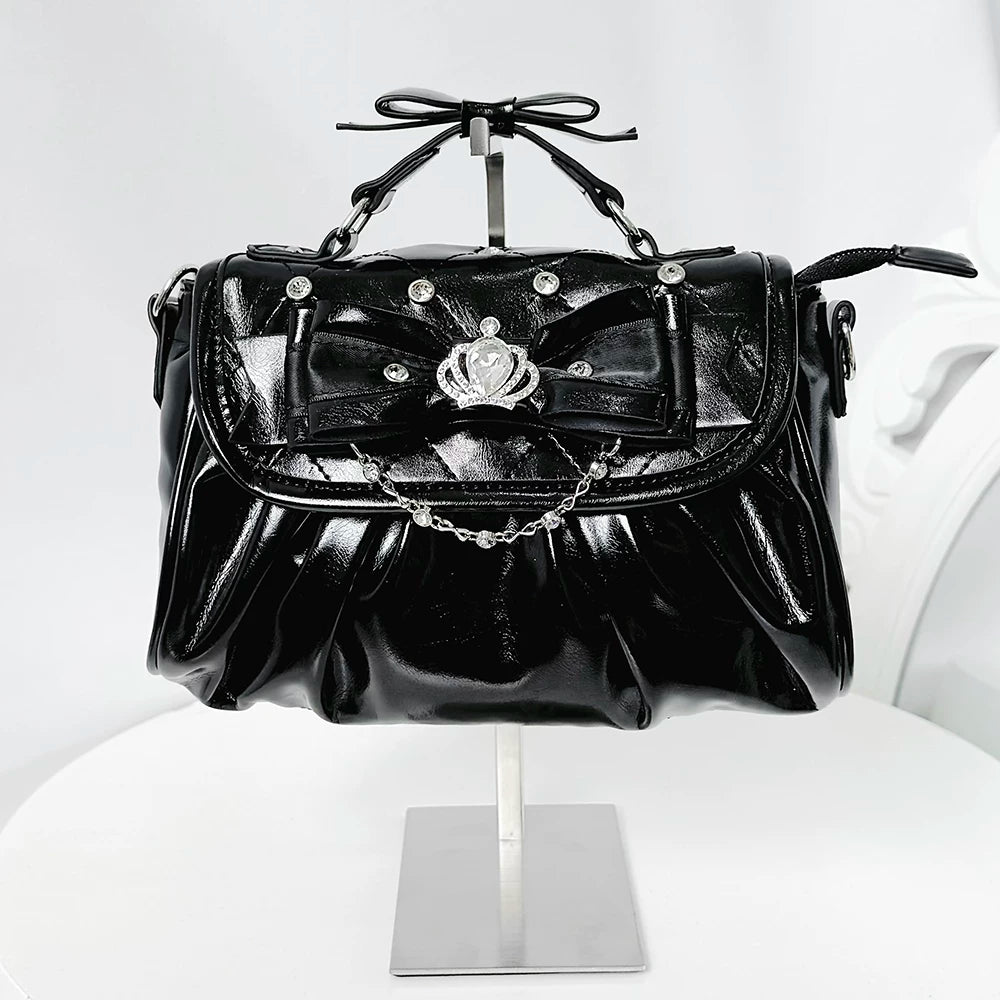 Jirai Kei Handle Crossbody Bag, Adjustable Bag Strap 45110:839383