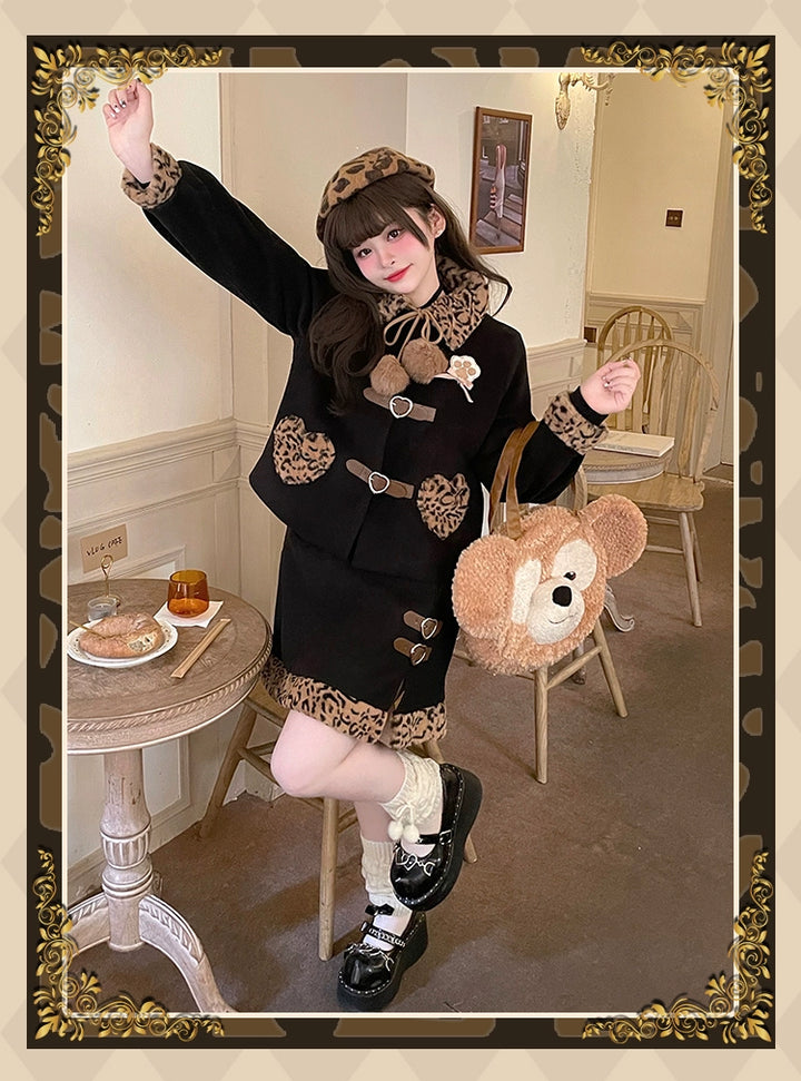 Plus Size Black Brown Aesthetic Kawaii Outfits 29862:361292 29862:361292