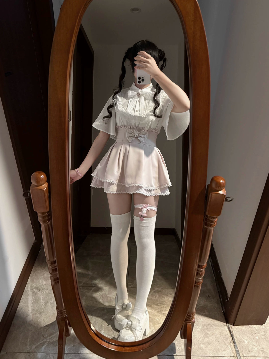 Ryousangata Skirt Outfit, Tencel Blouse 44750:821914