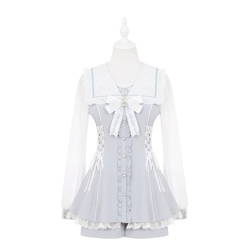 Ryousangata Long Sleeve Dress Set, Sailor Collar (L M S) 45582:862384