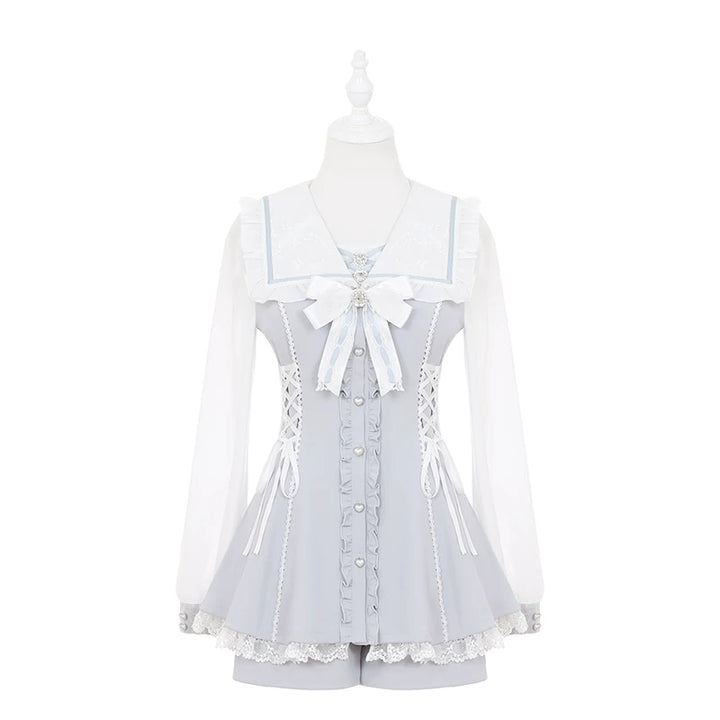 Ryousangata Long Sleeve Dress Set, Sailor Collar (L M S) 45582:862384