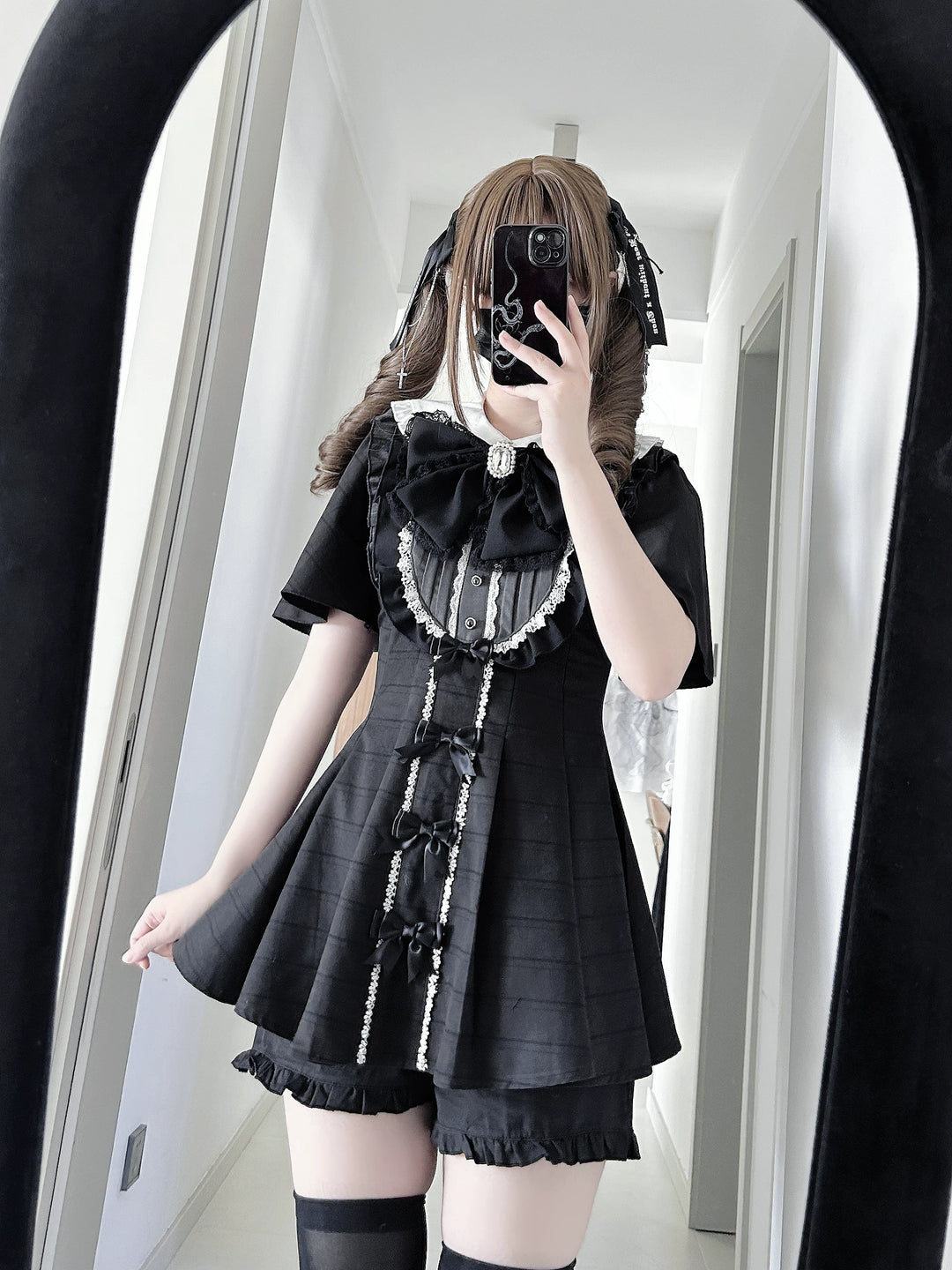 Jirai Kei Dress Set, Detachable Sleeves 45130:837200