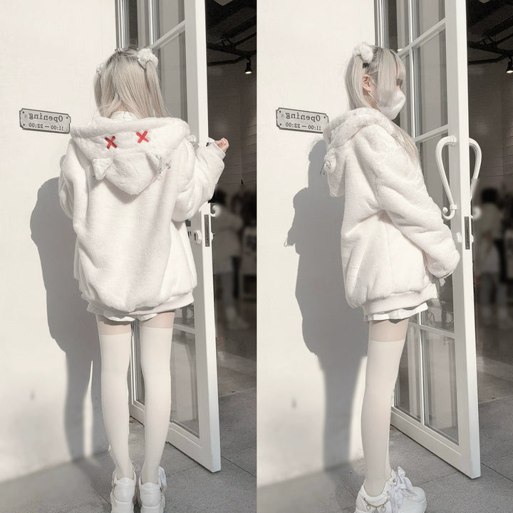 Subculture Winter Plush Coat, Cat Ear Hood 44193:801969