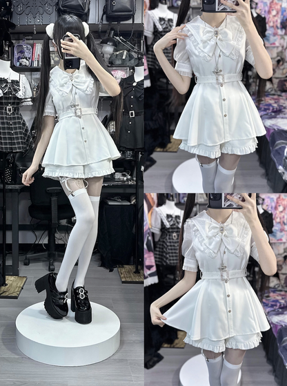 Jirai Kei Outfit Set Ryousangata Dress And Shorts 37548:563462