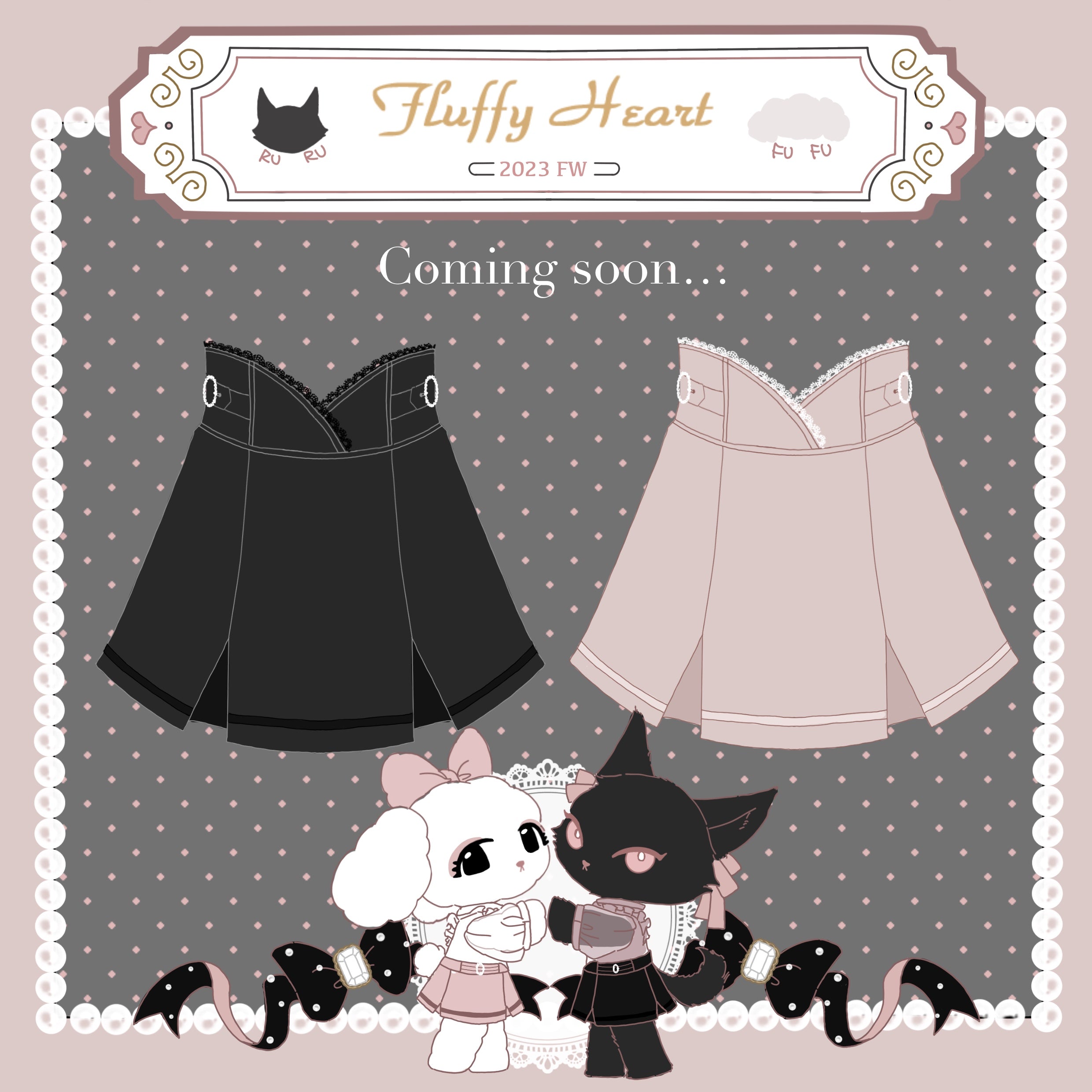 Jirai Kei Black And Pink Skirt Lace Box Pleated Skirt