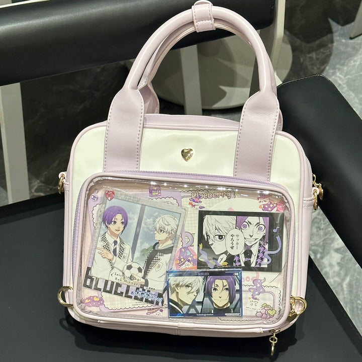 Kawaii Itabag Bear Crossbody Shoulder Backpack Multicolor (Purple) 35280:492084 (Purple) 35280:492084