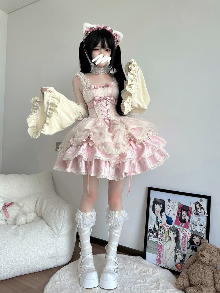 Ballet Lolita Dress Subculture Sweet Spicy Lolita Dress 35312:493024 35312:493024