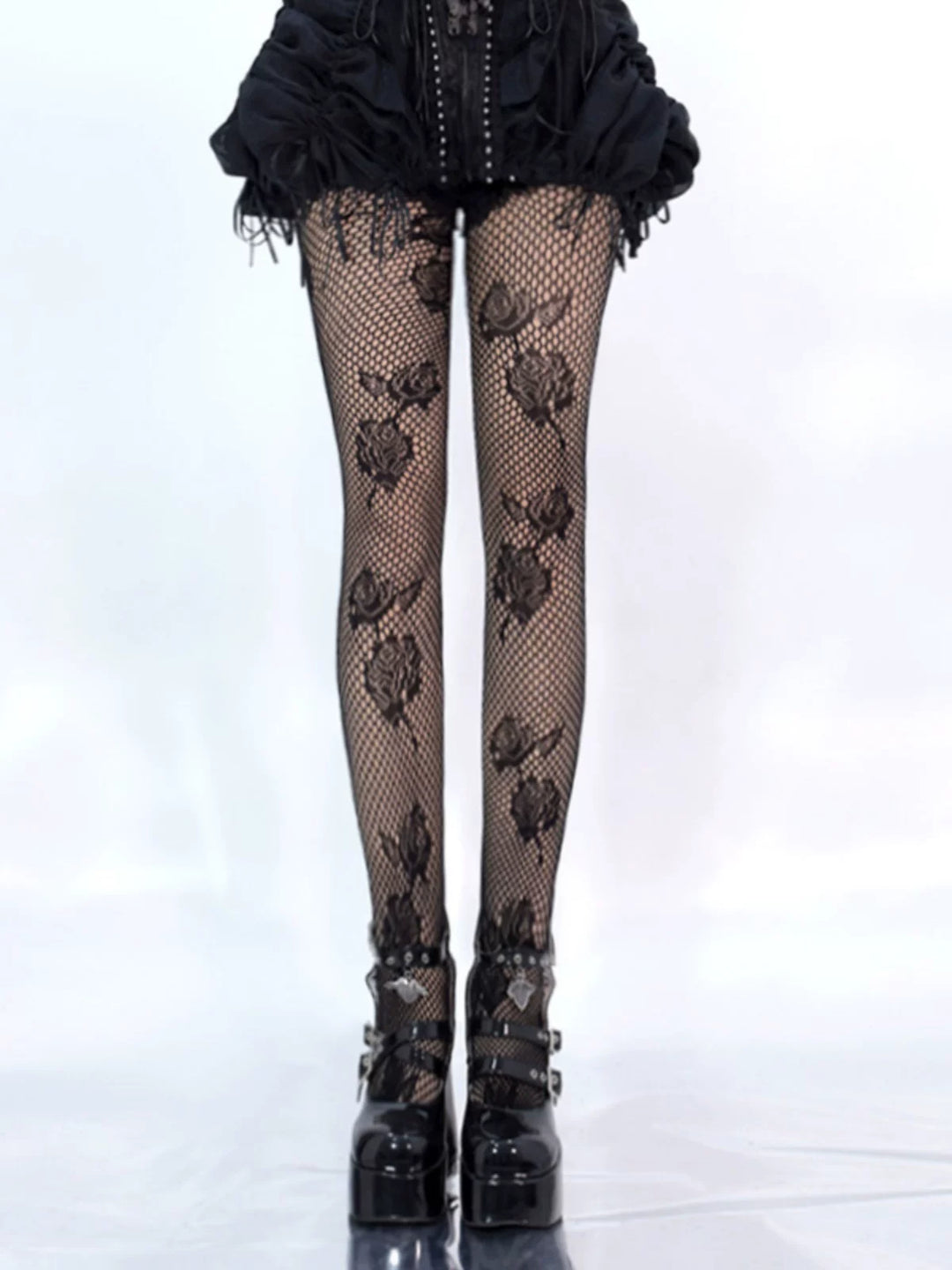Subculture Fishnet Pantyhose, Rose Pattern 45702:859968