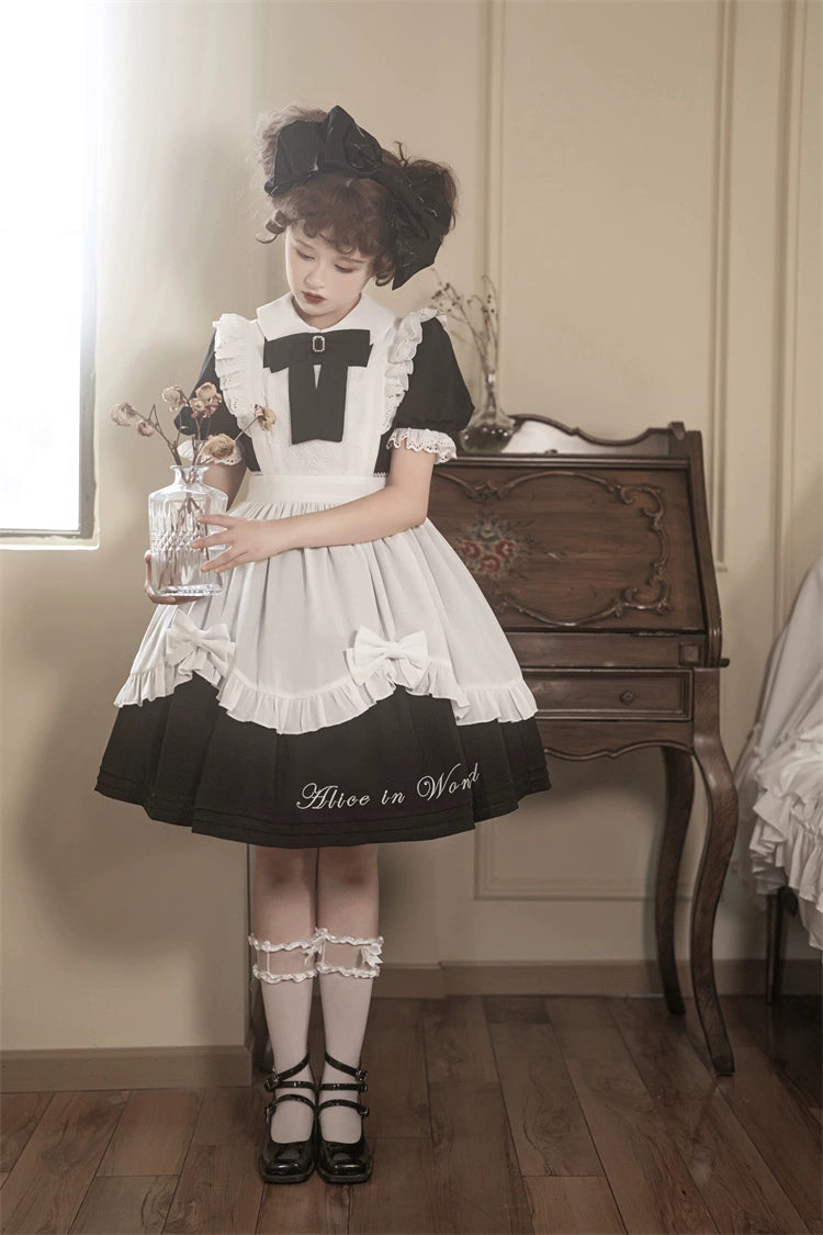 Classic Lolita Dress Short Sleeve Maid-style OP 36474:562582