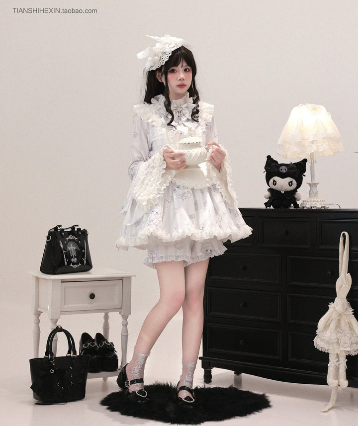 Maid-Inspired Dress Outfit, Detachable Apron 44427:807854