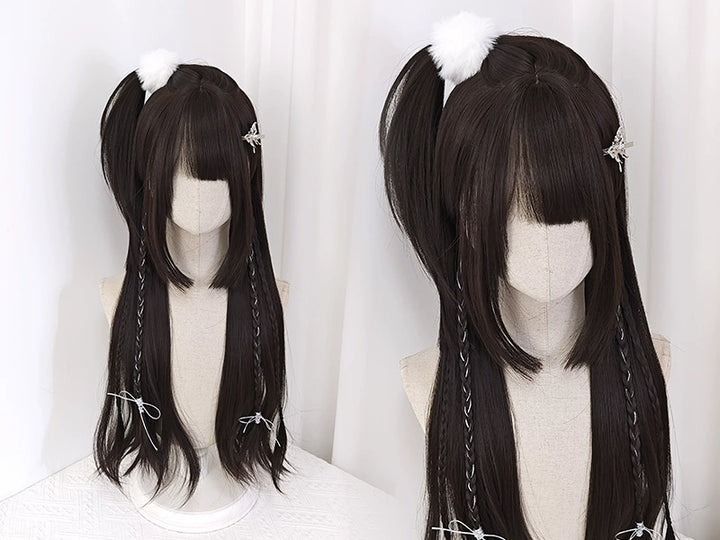 Jirai Kei Lolita Jellyfish Shape Dark Brown Wigs 22048:325300 22048:325300