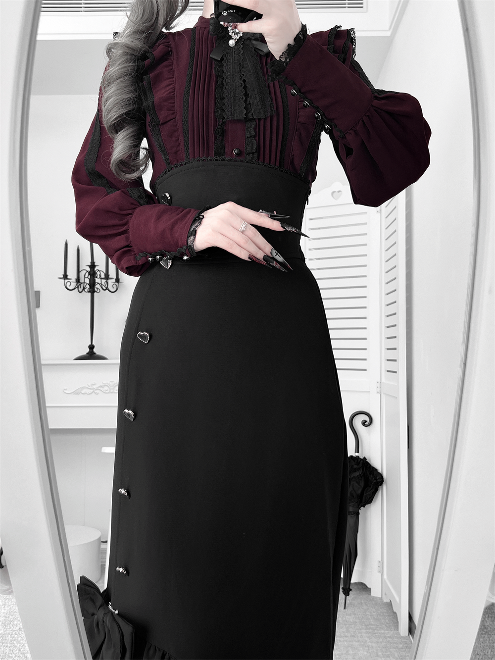 Jirai Kei Ankle-length Mermaid Skirt, Workwear 43985:791705