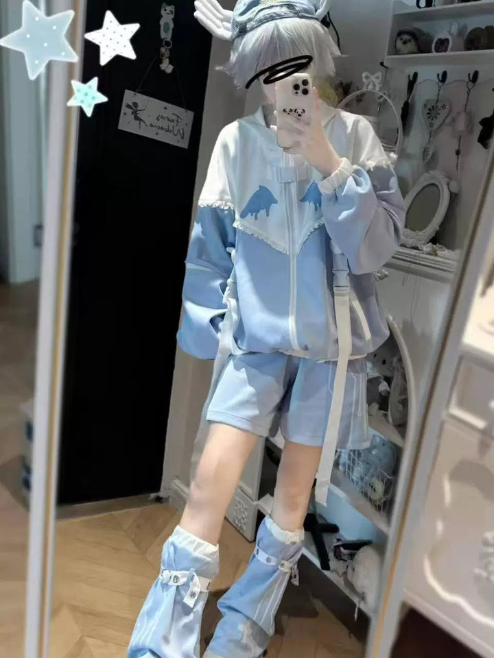 Tenshi Kaiwai Jacket and Shorts, Detachable Sleeves (M S) 44011:796989