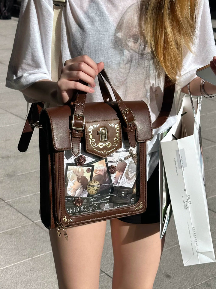 Vintage Embroidered Ita Bag, Clear Display Window 45415:846831