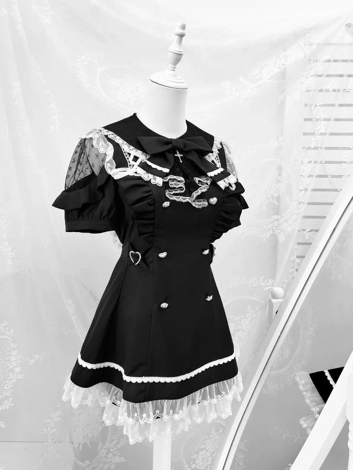 Ryousangata Dress Set, Heart-Shaped Cutout Back 43733:783993