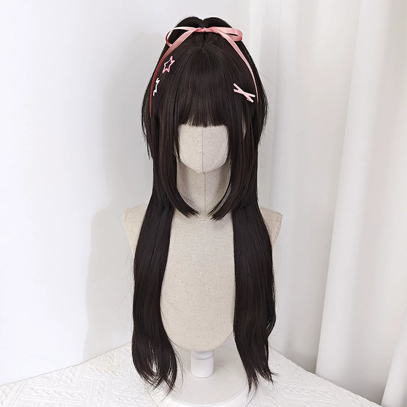 Jirai Kei Lolita Jellyfish Shape Dark Brown Wigs 22048:325314 22048:325314