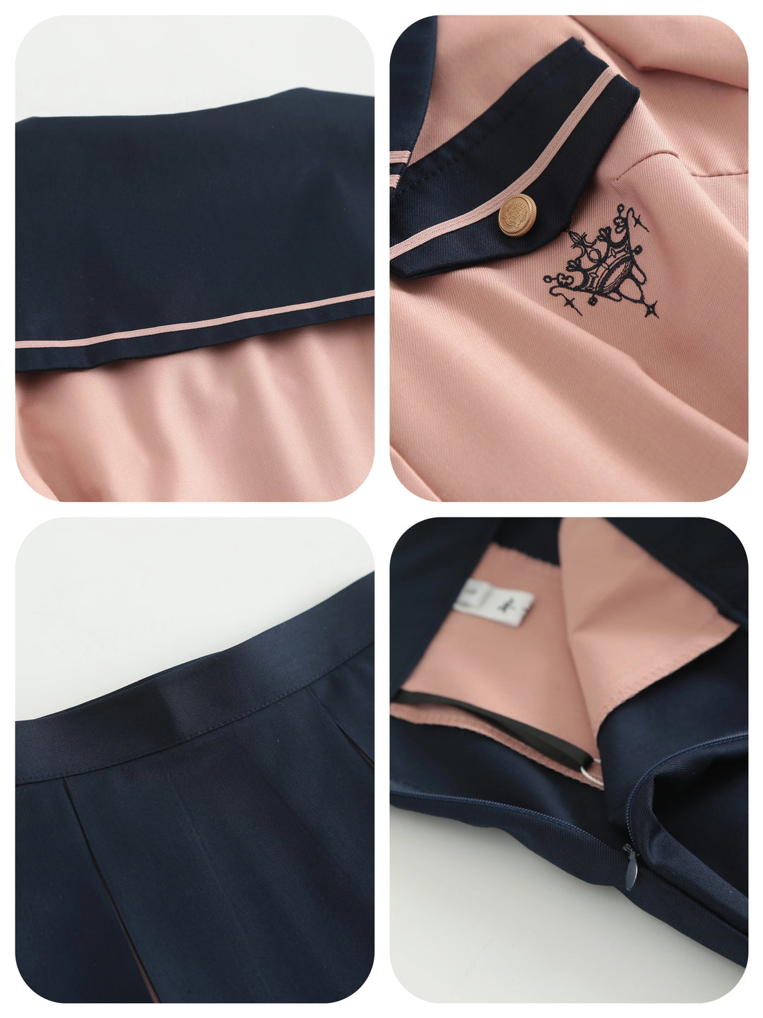 JK Uniforms with Short/Long Sleeved Shirt + Short/Mid-Length Skirt 43026:762361