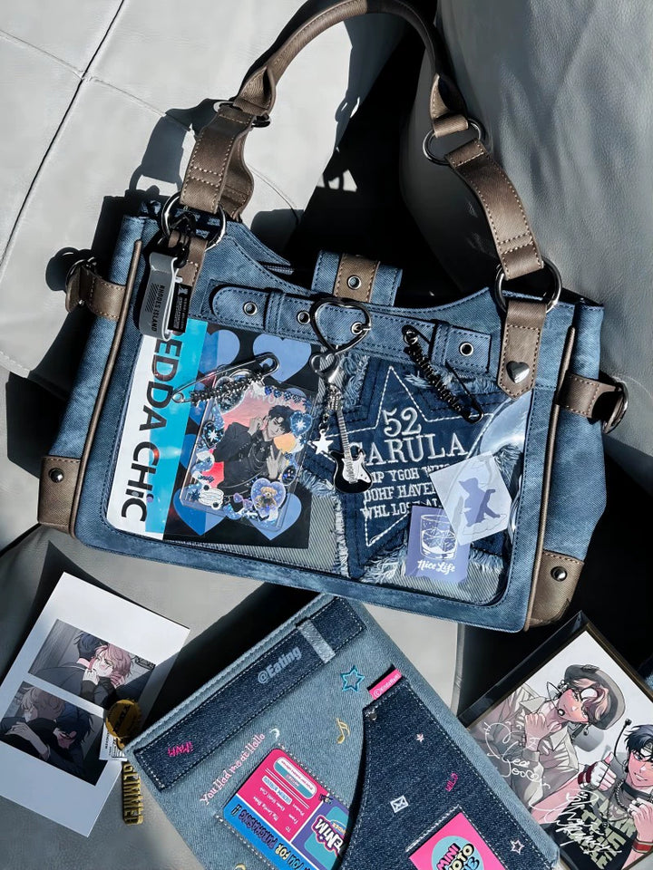 Punk Itabag Single Shoulder Bag Cool Office Worker Itabag 37056:546340 37056:546340