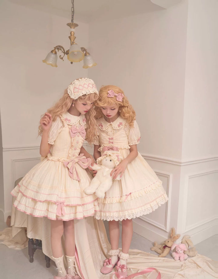 Sweet Lolita Dress Doll Lolita Dress Peter Pan Collar Cotton Dress 37290:555928 37290:555928