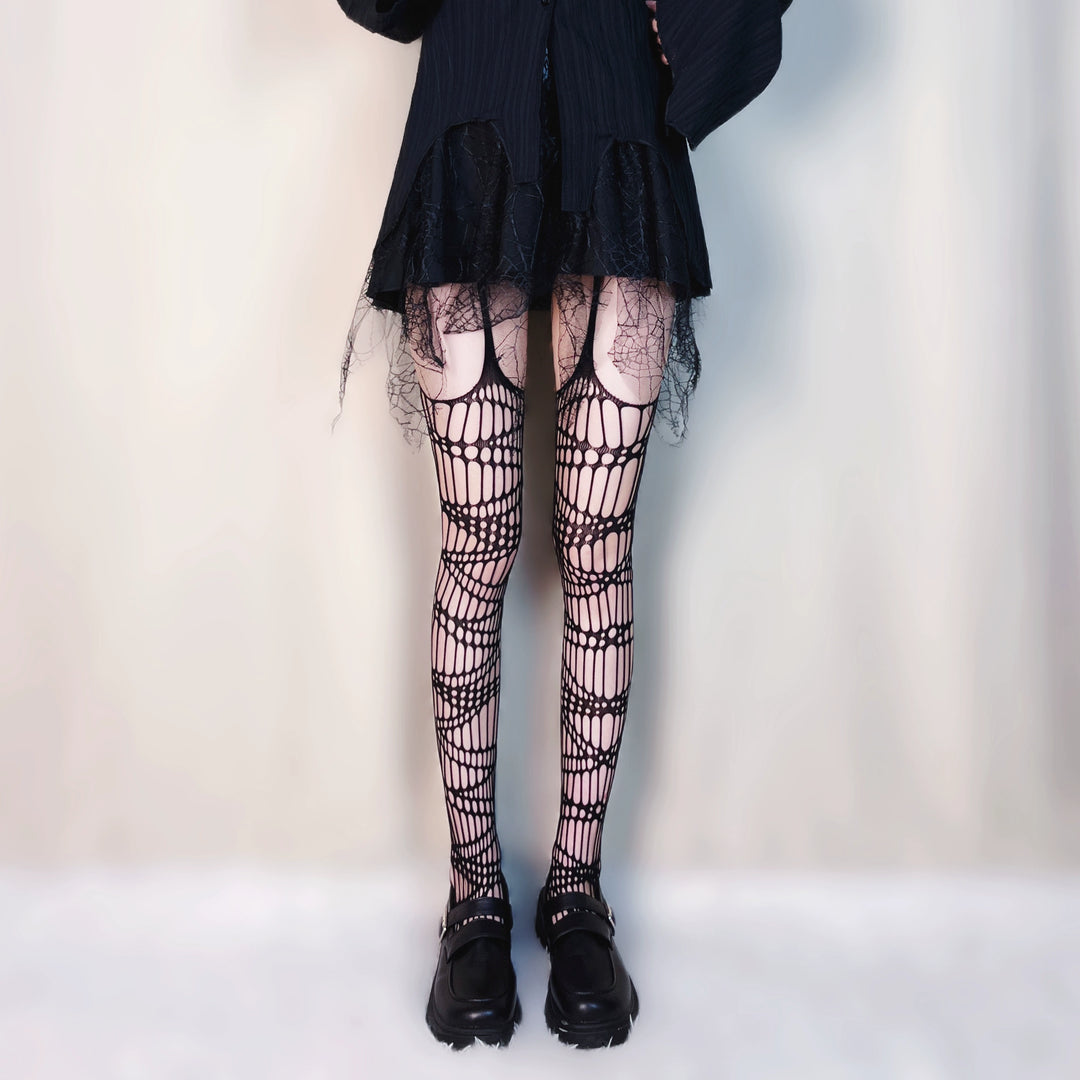 Y2K Socks Black Tights Fishnet Stockings 39488:635112