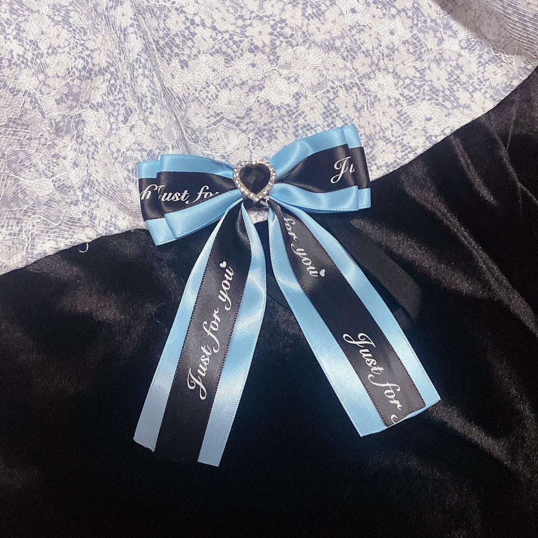 Jirai Kei Y2K Hair Clip Kawaii Edge Blue Gothic Accessories 29332:350046 29332:350046