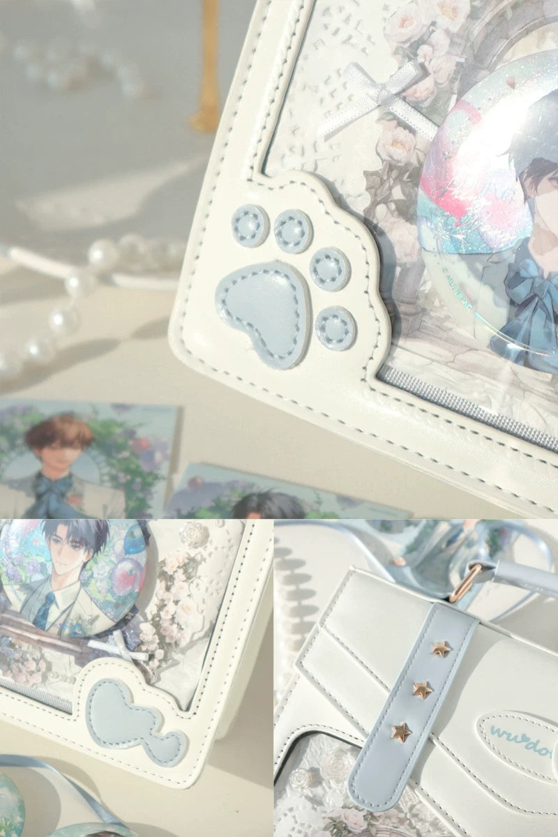 Cat Paw Ita Bag, Backpack with Clear Window 45421:848412