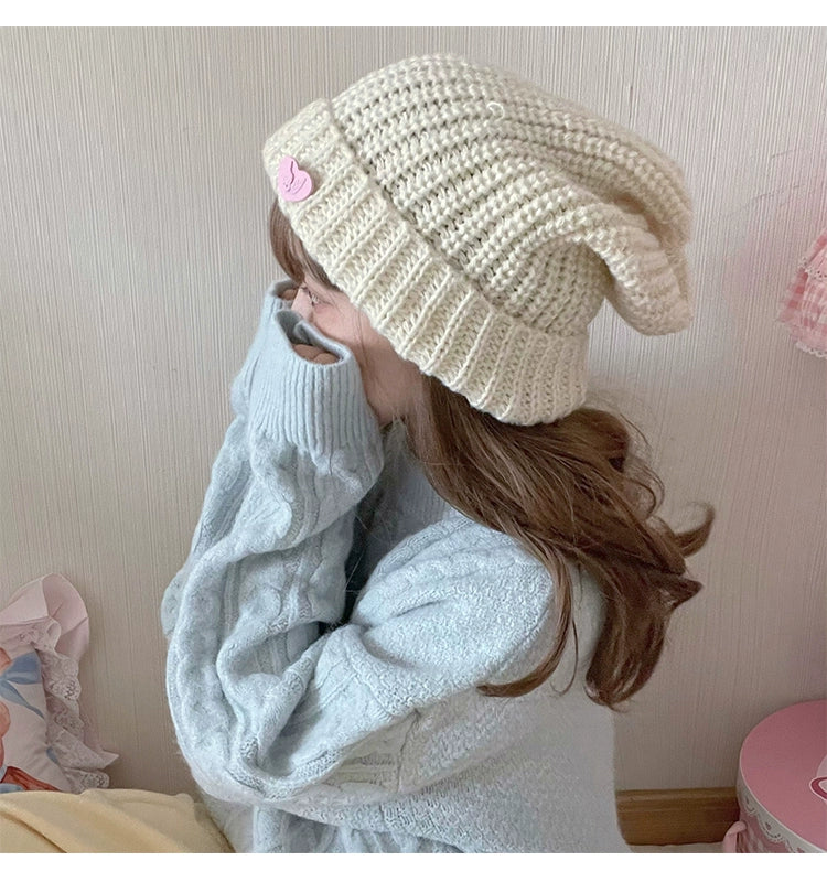 Warm Knitted Hat Thick Woolen Cap Winter Cold Hat 39338:620374