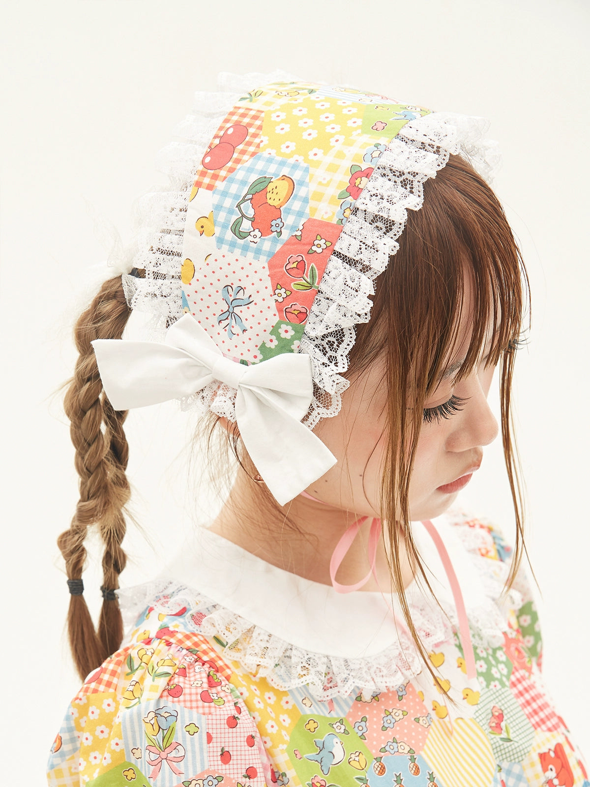 Lolita Hair Clasp Retro Floral Headband Sweet Headpiece 36152:542976