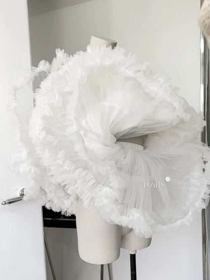 Lolita Dress Petticoat Puffy Black And White Pettipants 36386:542544
