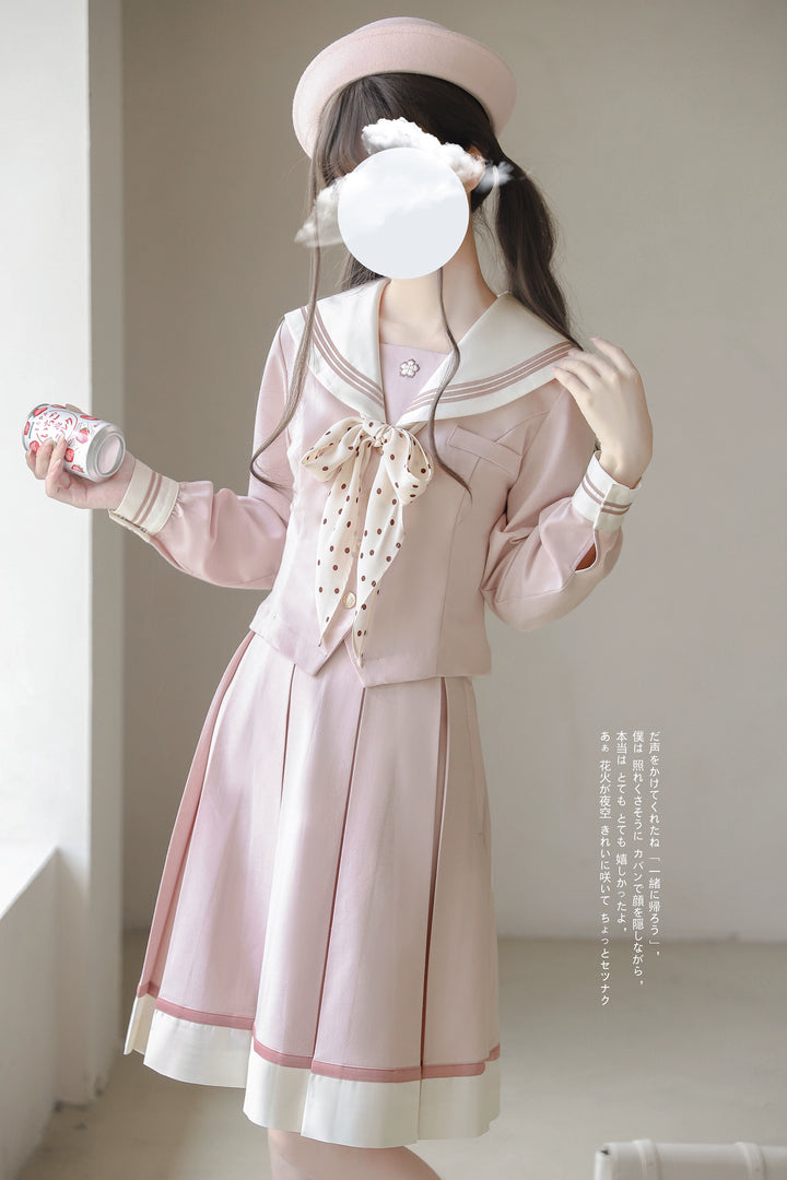 Pink JK Uniform, Two Skirt Length Options 43880:788986