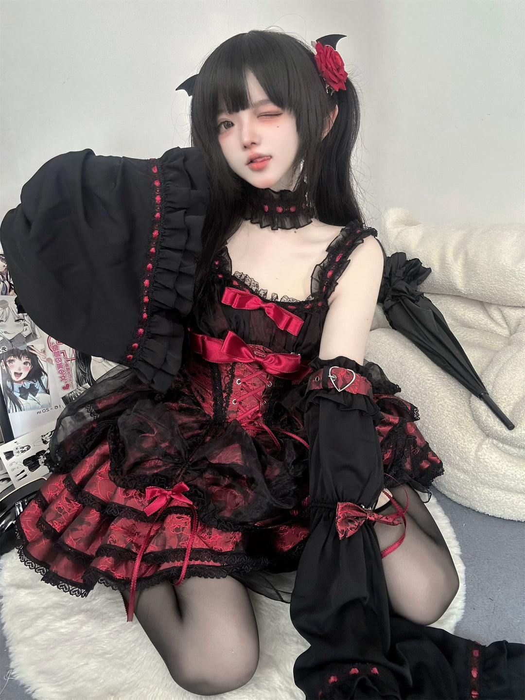 Ballet Lolita Dress Subculture Sweet Spicy Lolita Dress 35312:493076 35312:493076