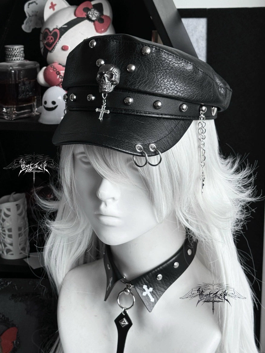 Punk Rivet Cap, Metal Cross & Skull Accents 43885:788945