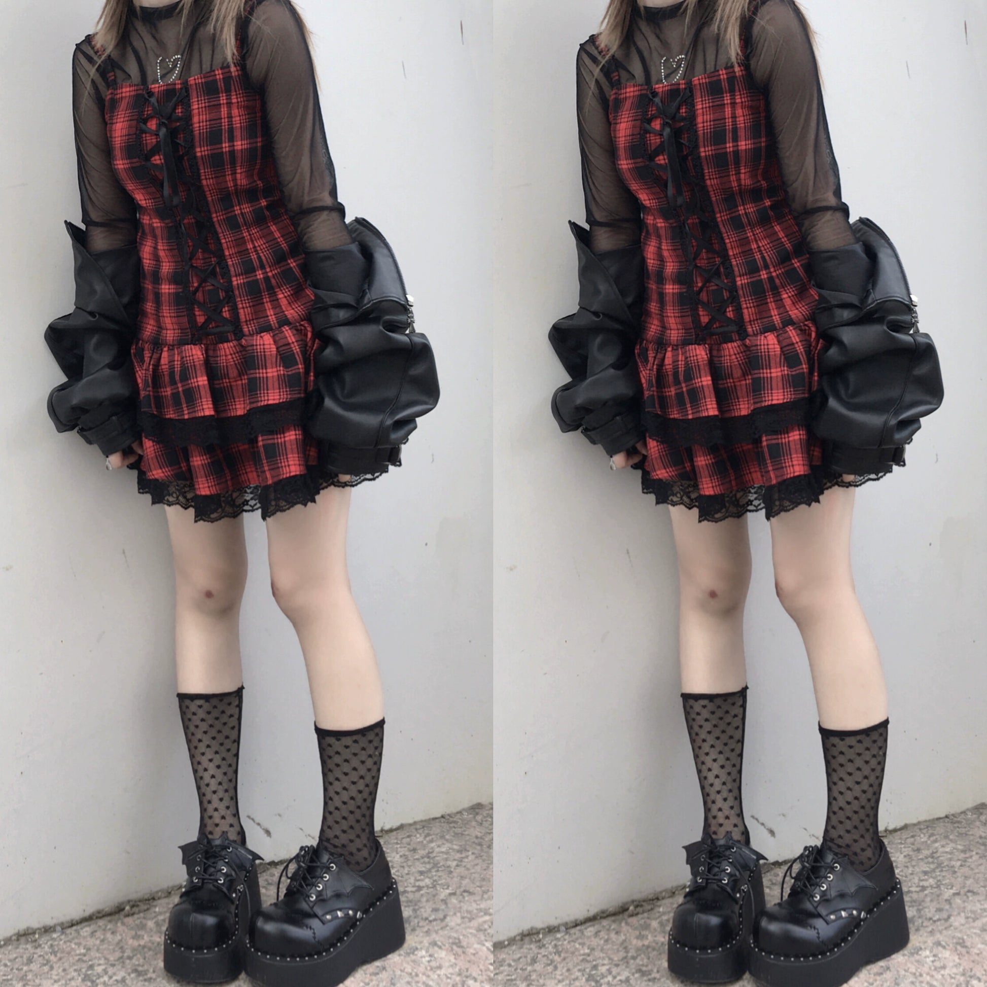Jirai Kei Platform Shoes Thick Sole PU Lolita Shoes 35518:493796