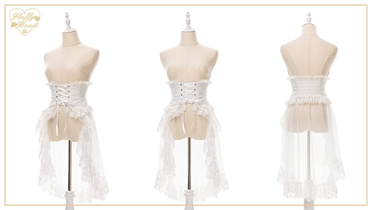 Jirai Kei Dress Decorative Waist Cincher Overskirt (2XL L M S XL) 36968:545258