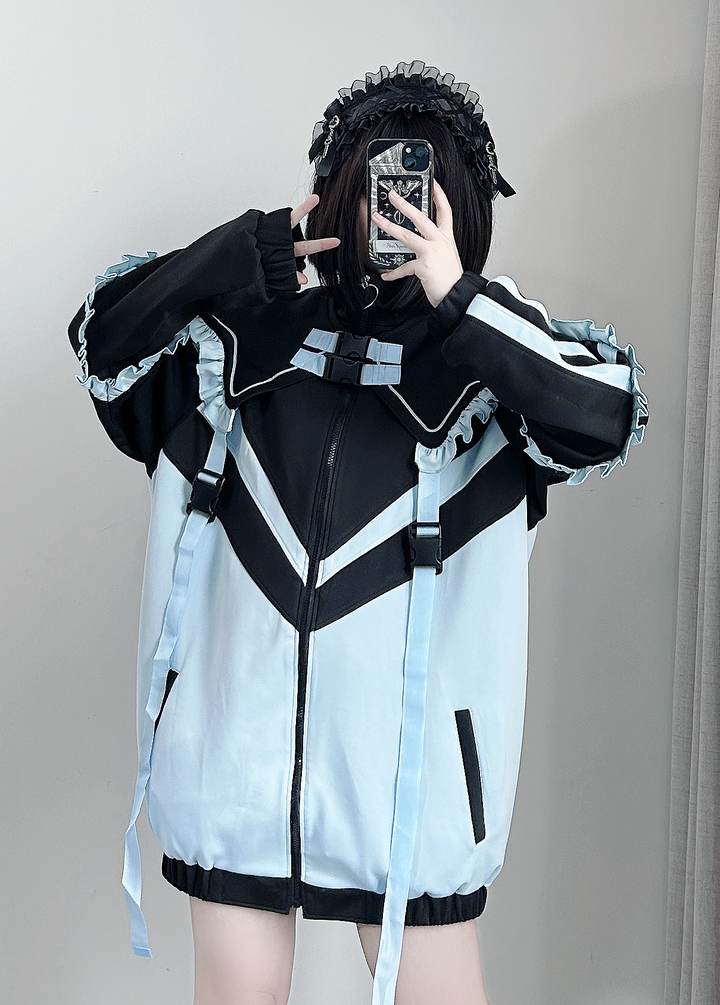 Tenshi Kaiwai Color Block Jacket & Leg Warmers 45463:856074