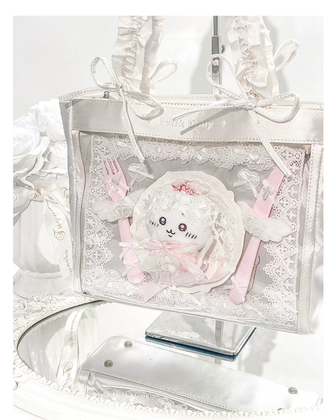 Imitation Silk Tote Itabag, Multiple Color 45430:851513