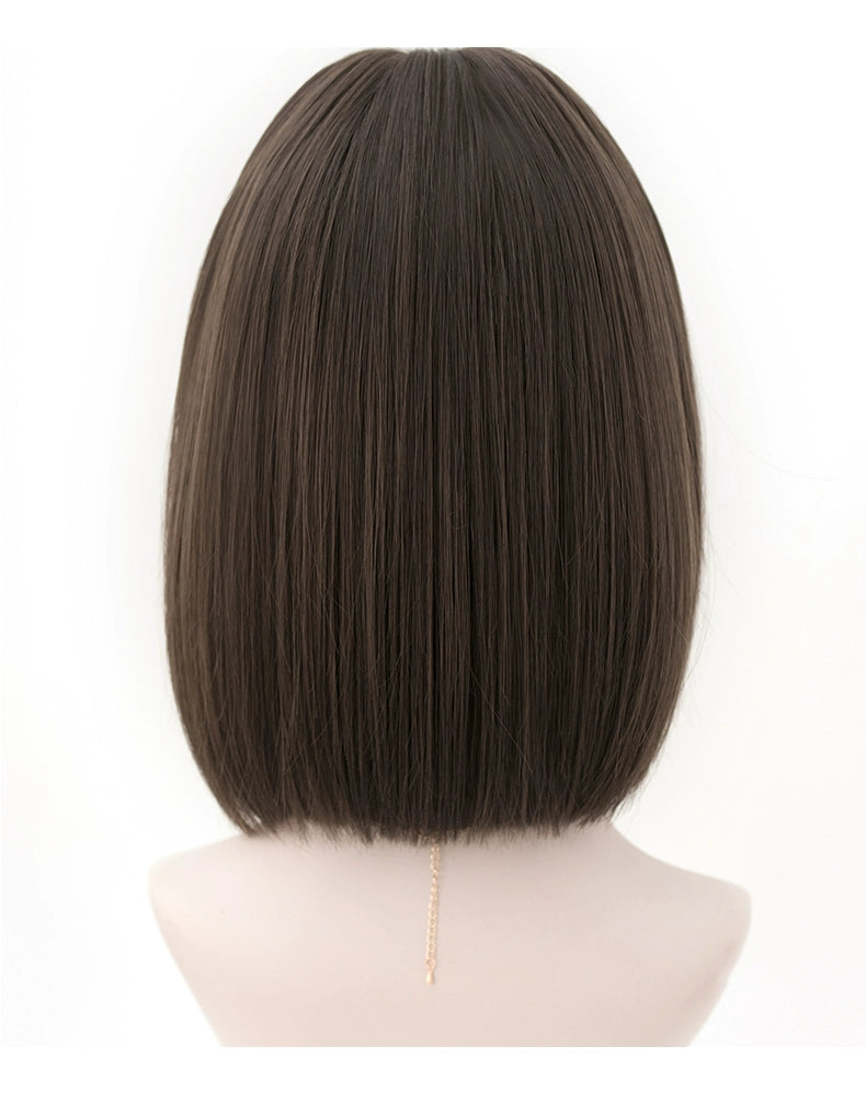 Lolita Short Bob Wig Natural Bangs Cute Wigs 35940:507746 35940:507746