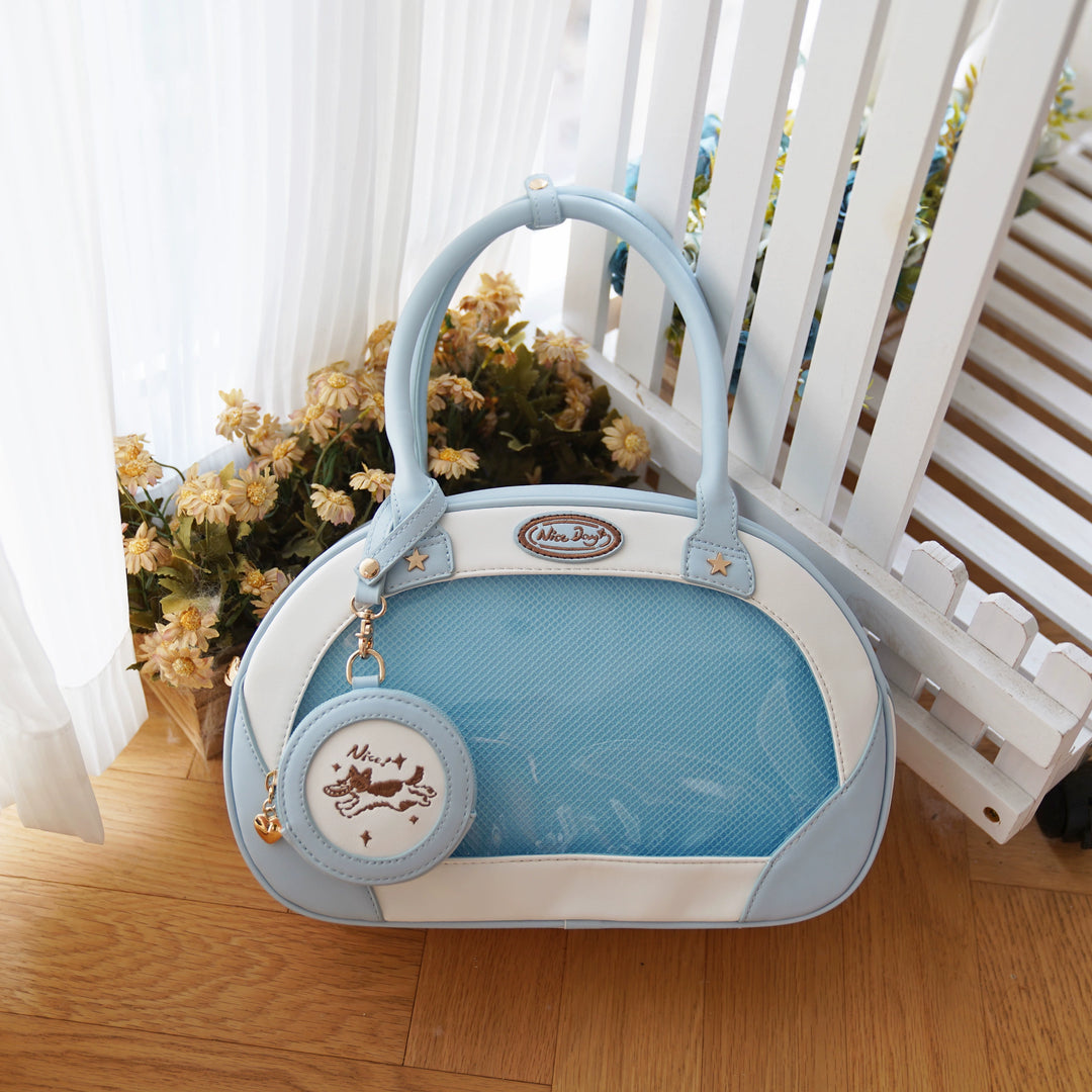 Adorable Itabag Dog Frisbee Crossbody Bag Embroidered Bag 38892:642328