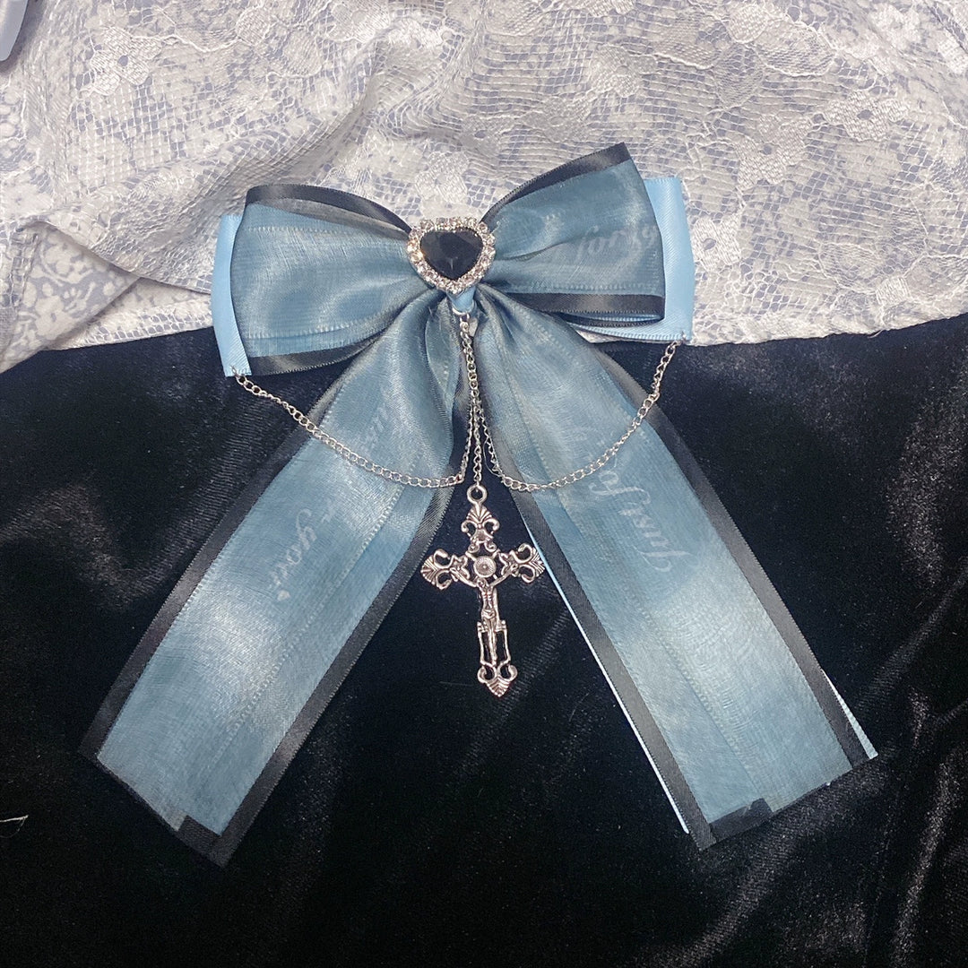 Jirai Kei Y2K Hair Clip Kawaii Edge Blue Gothic Accessories 29332:350038 29332:350038