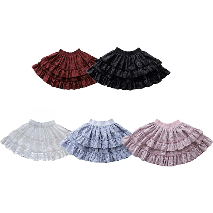 Gothic Lolita Skirt Set Blood Rose Skirt Corset Set Multicolor (L M S XL XS) 35542:496572