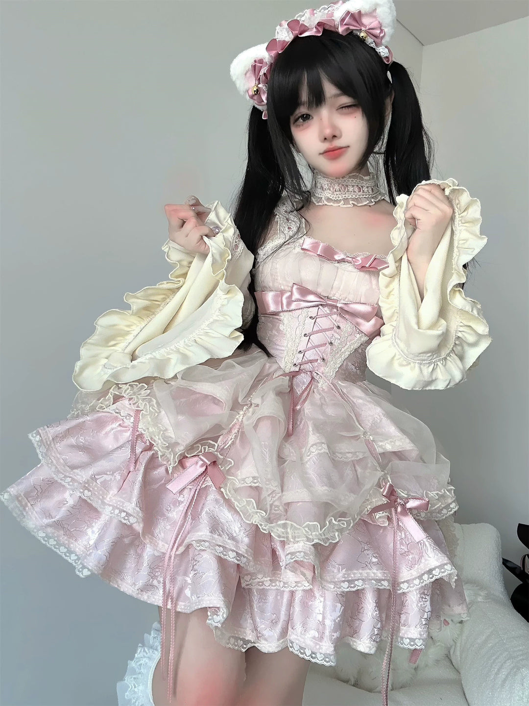 Ballet Lolita Dress Subculture Gyaru Lolita Dress 35312:493034