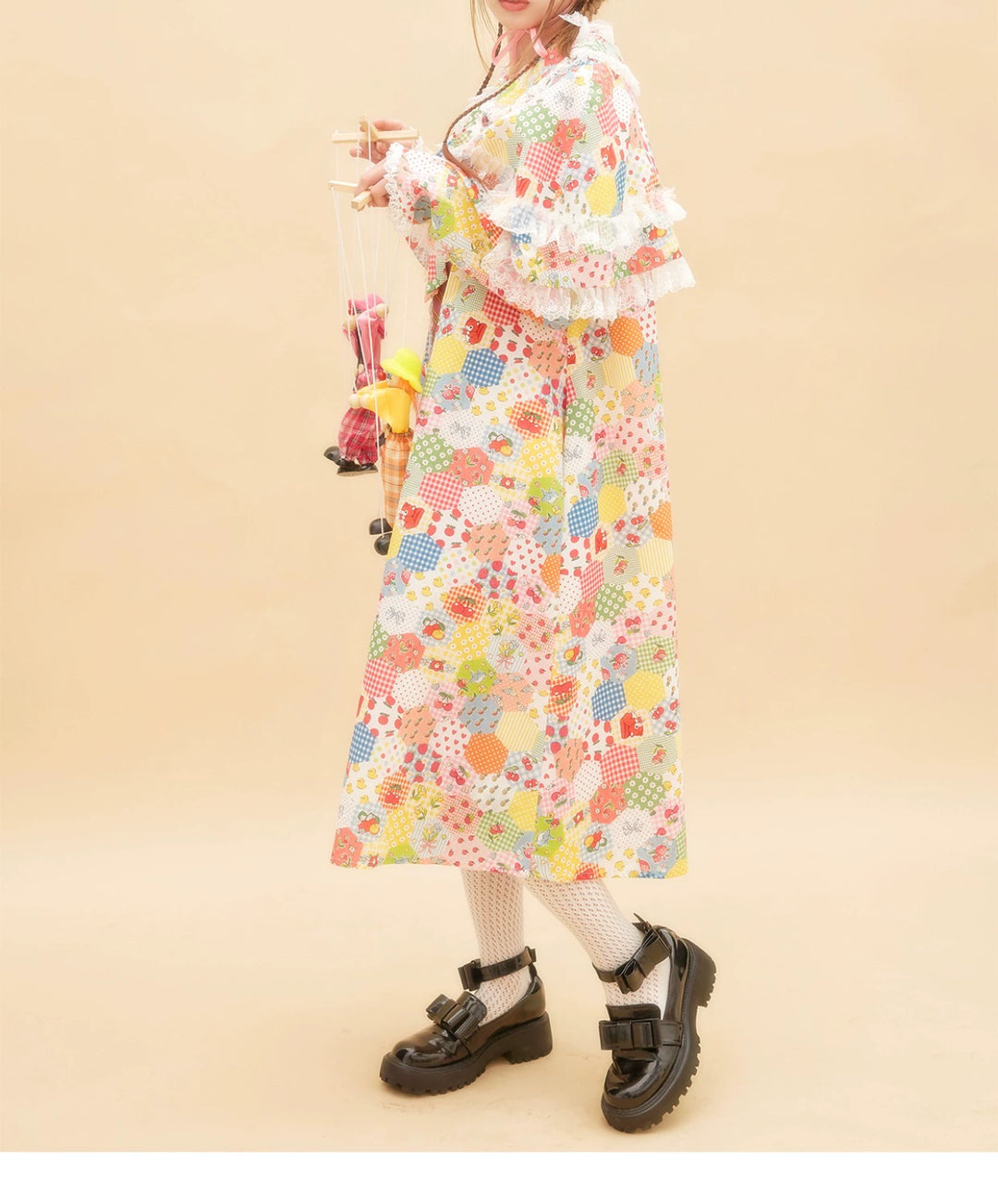 Lolita Dress Kawaii Kidcore Dress Retro Cartoon Dress 36154:543064 36154:543064