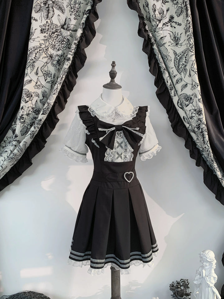 Jirai Kei Lace Dress with Cut-Out Neckline (L M S XL) 45359:846144