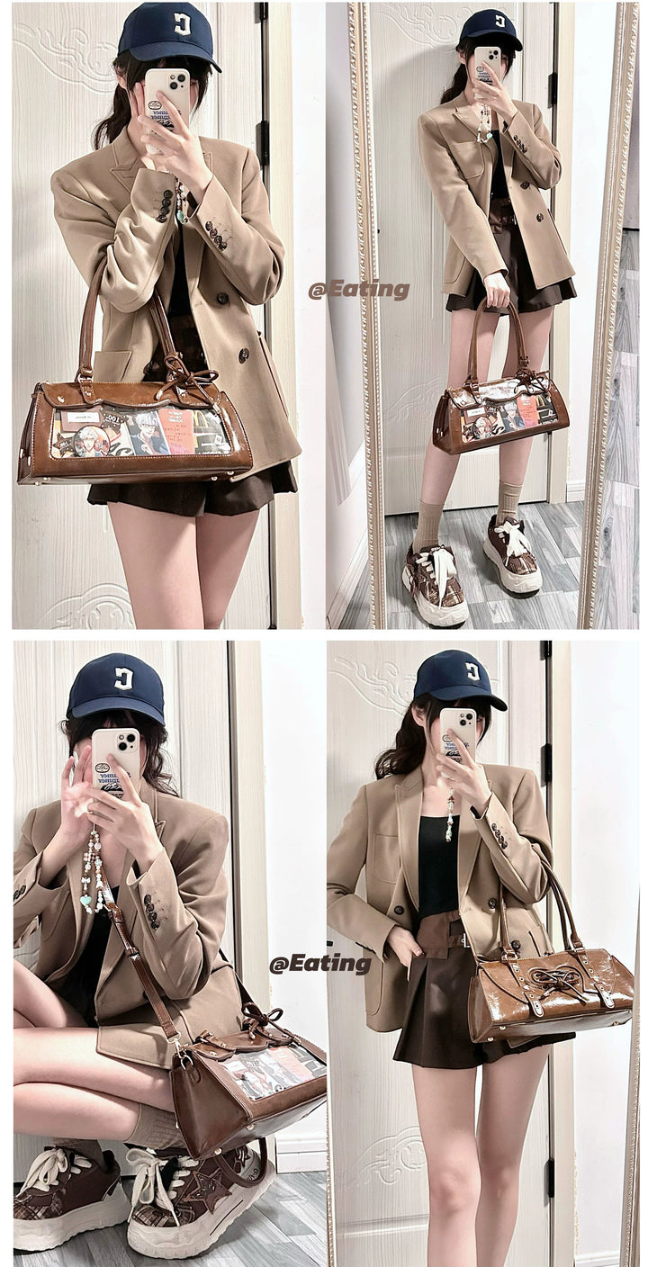 Vintage Baguette Itabag, Detachable Crossbody Shoulder Strap 45413:848823
