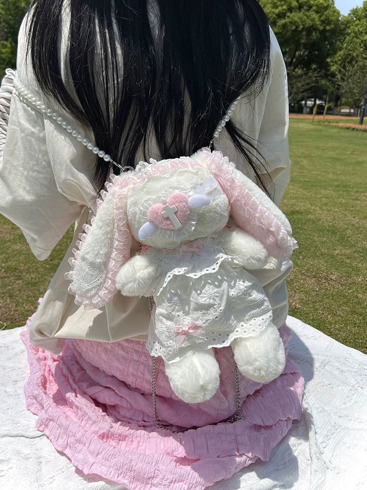 Subculture Bunny Shaped Plush Bag, Detachable Bag Straps 45763:870481