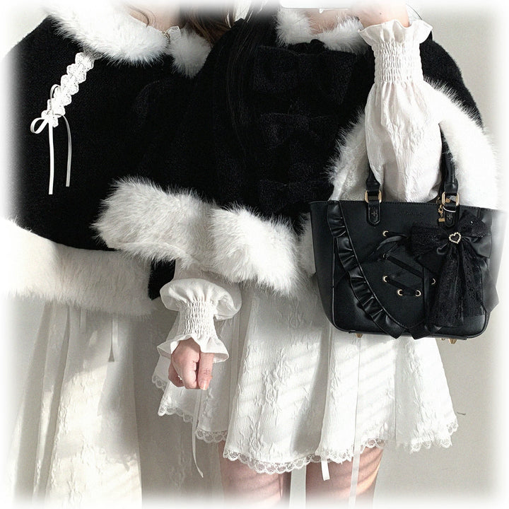 Sweet Bunny Ear Winter Cape, Polar Fleece Lining 44474:809724