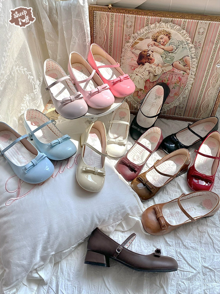 Kawaii Fashion Lolita Round-Toe Flat Shoes 13Colors 22822:329936 22822:329936