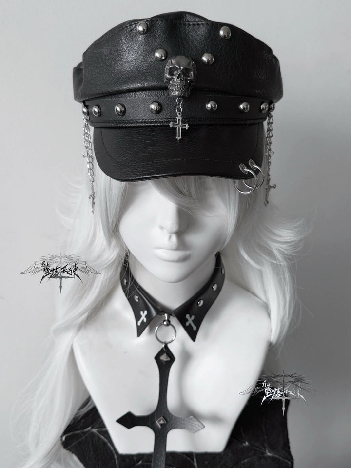 Punk Rivet Cap, Metal Cross & Skull Accents 43885:788943